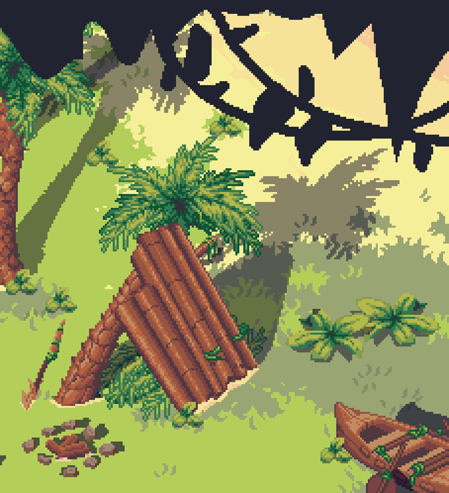 Camp and beach